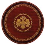 ΧΑΛΙ ΕΚΚΛΗΣΙΑΣΤΙΚΟ ATHOS 2128A BURGUNDY  ΡΟΤΟΝΤΑ - 250X250  NewPlan