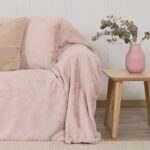 Naf Naf Lapin Throws  - Dusty Pink - 170 x 300