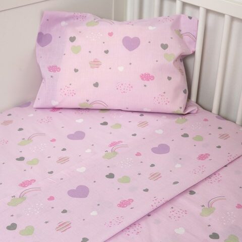 Naf Naf Little Hearts 302 - Lila Σεντόνια σετ - naf naf little hearts 302 lila sentonia set normal