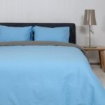 ΣΕΤ ΠΑΠΛΩΜΑΤΟΘΗΚΗ VIEW LT Blue - DK Grey - Σετ Μονή 165x245 cm