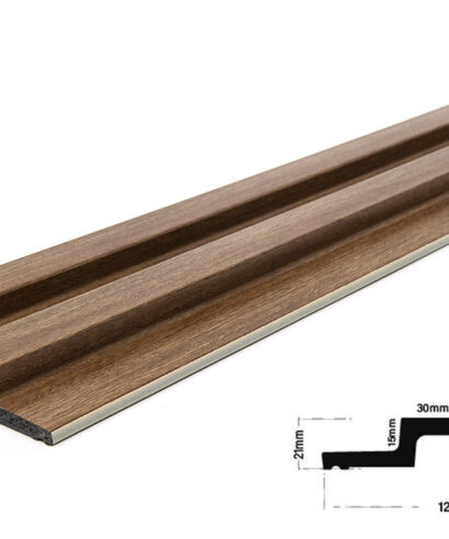 7 26 ap001 44 2 PS PANEL ΜΕ 3D ΠΗΧΑΚΙΑ 44 RESIDENCE 21/122 mm BROWN OAK NewPlan 3