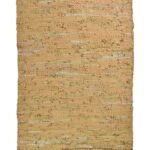 Leather Solid Rug Buff - 70x130