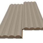 MDF PANEL ΜΕ 3D ΠΗΧΑΚΙΑ 806090 WAVE DL 16/119/2750mm SAND GREY NewPlan