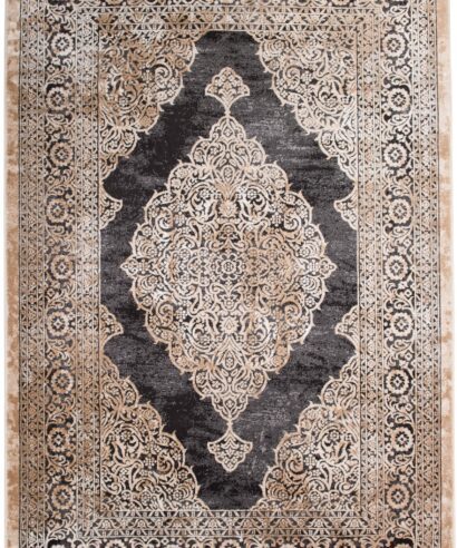 ΧΑΛΙ VELVET 6185/Anthracite Beige - 160cm x 230cm - 020a scaled 1