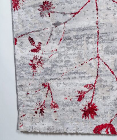 ΧΑΛΙ SHINY VELVET 5641/Light Grey Red - 160cm x 230cm - 039b 3 scaled 1