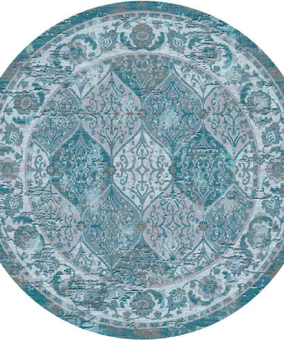 ΧΑΛΙ OSKA 1372/GREYISH BLUE - 066cm x 210cm - 1372a BLUE GREY round