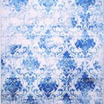 ΧΑΛΙ VELVET 4525/Grey Blue - 133cm x 190cm