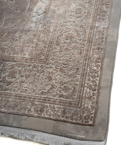 ΧΑΛΙ LUXURIOUS SILK 8098 GREY BEIGE - 160cm x 230cm - 8098 A