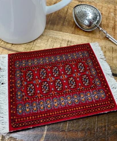 ΣΟΥΒΕΡ Coaster rugs-Turkoman Bokhara - CRTurkomanWoodTea 1024x1024@2x