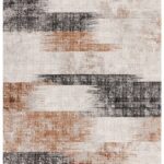 ΧΑΛΙ ASIATIC LONDON KUZA LINES TERRACOTTA - 160cm x 230cm
