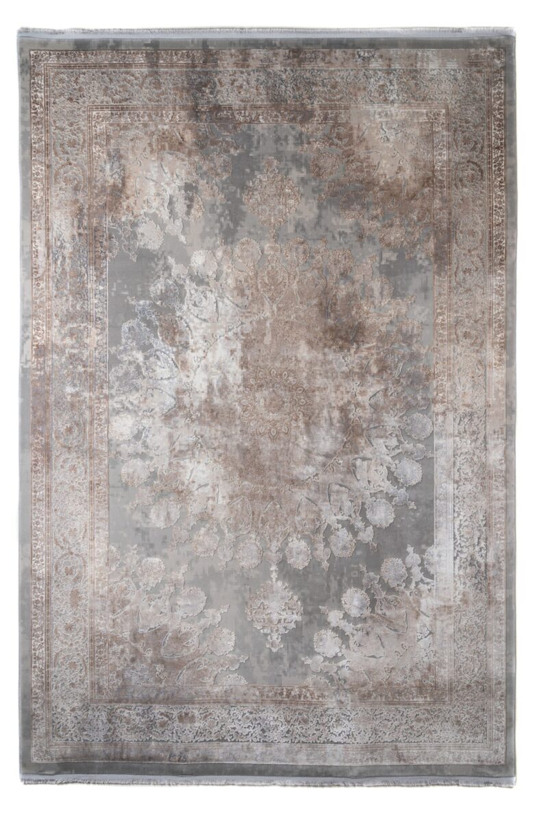 ΧΑΛΙ LUXURIOUS SILK 8098 GREY BEIGE - 160cm x 230cm - LUXURIOUS SILK 8098 scaled 1