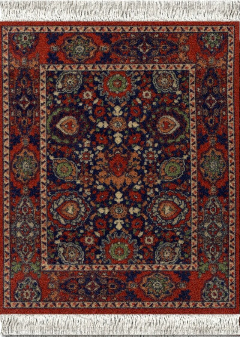 ΣΟΥΒΕΡ Coaster rugs-Harshang Rosette Palmette - ROSETTE PALMETTE COASTERRUG