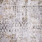 ΧΑΛΙ SHINY VELVET 6376/Anthracite Yellow - 200cm x 290cm