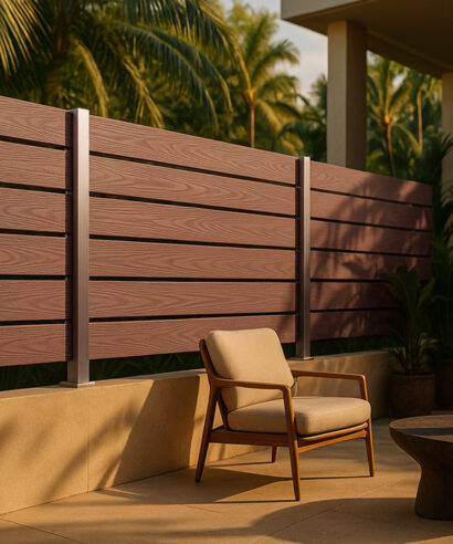 WPC ΠΕΡΙΦΡΑΞΗΣ ΝΕΑΣ ΓΕΝΙΑΣ 21/120mm TEAK 90155 NewPlan - 7 25 3dfenw01 teak 4