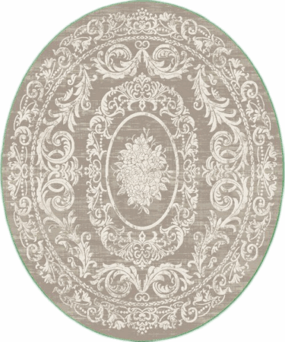 ΧΑΛΙ VELVET VINTAGE 4664/Cream Beige - 160εκ - Στρόγγυλο - VELVET 4664 CREAM BEIGE ROUND