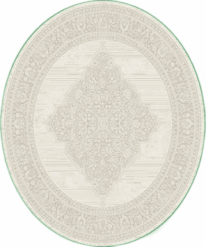 ΧΑΛΙ VELVET VINTAGE 9298/Cream - 160cm x 230cm - VELVET 9298 CREAM ROUND
