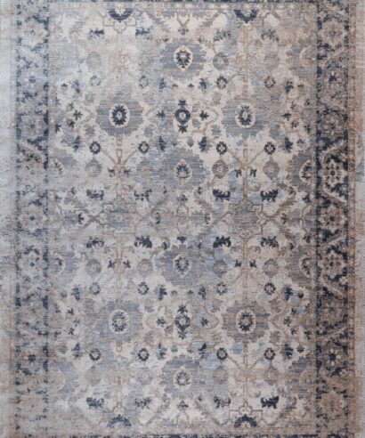 ΧΑΛΙ OSKA 5469/GREYISH BLUE - 160εκ - Στρόγγυλο