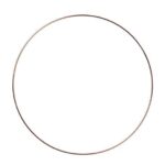 Beauty Home ΜΕΤΑΛΛΙΚΟΣ ΚΥΚΛΟΣ ΡΟΖ ΧΡΥΣΟ 40 CM