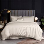 Beauty Home Σετ σεντόνια υπέρδιπλα με λάστιχο Bamboo 300tc Art 12052 Miss Beauty 170x200+35 Μπεζ