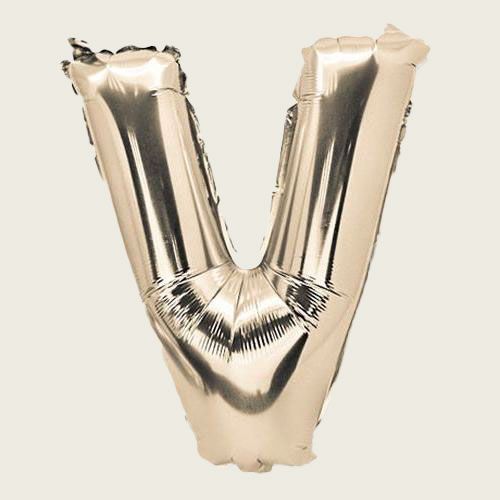 Beauty Home ΜΠΑΛΟΝΙ ΓΡΑΜΜΑ “V” 36cm-ΧΡΥΣΟ