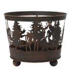 Beauty Home Μεταλλικό χριστουγεννιάτικο Καλάθι 39 x 39 x 32 cm