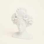 Beauty Home Βάζο Προτομή Λευκο17.3 x 11