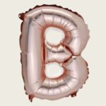 Beauty Home ΜΠΑΛΟΝΙ ΓΡΑΜΜΑ “B” ΡΟΖ ΧΡΥΣΟ 36cm