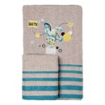 Beauty Home Σετ πετσέτες Art 5423 Σετ 2τμχ Γκρι