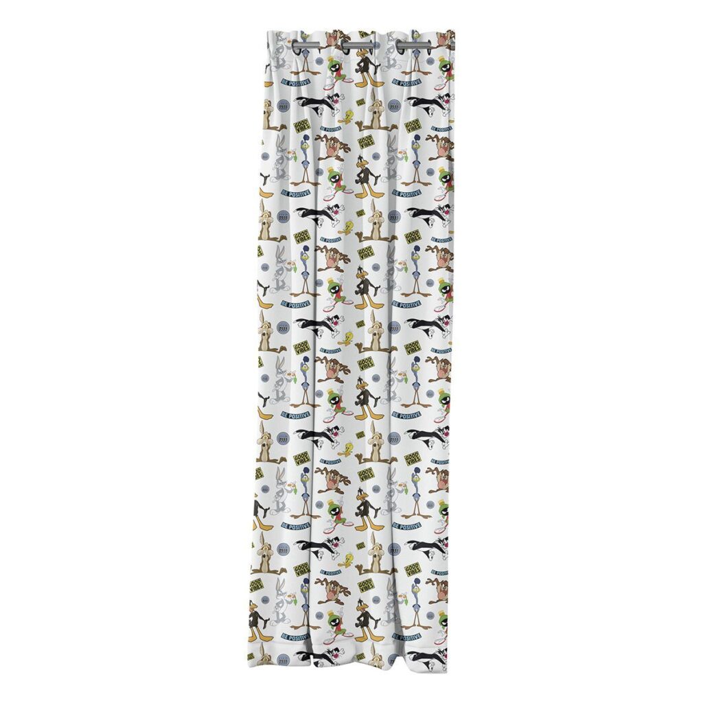 Beauty Home Κουρτίνα με 8 μεταλλικούς κρίκουςArt 6188 Looney Tunes 180x250 Εμπριμέ
