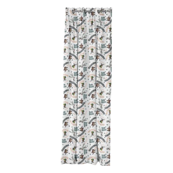 Beauty Home Κουρτίνα με 8 μεταλλικούς κρίκους Art 6189 Looney Tunes 180x250 Εμπριμέ
