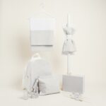 Beauty Home ΣΕΤ ΒΑΠΤΙΣΗΣ ΓΚΡΙ ΑΣΗΜΙ LUREX