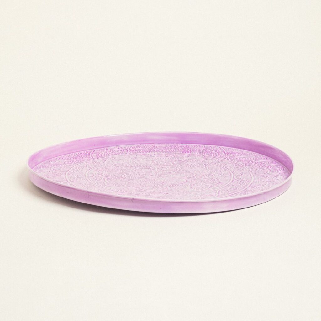 Beauty Home ΔΙΣΚΟΣ ΜΕΤΑΛΛΙΚΟΣ ΑΝΑΓΛΥΦΟΣ ΛΙΛΑ 60 CM