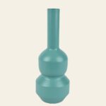 Beauty Home Μεταλλικό Βάζο Sage Green 12 x 34 cm