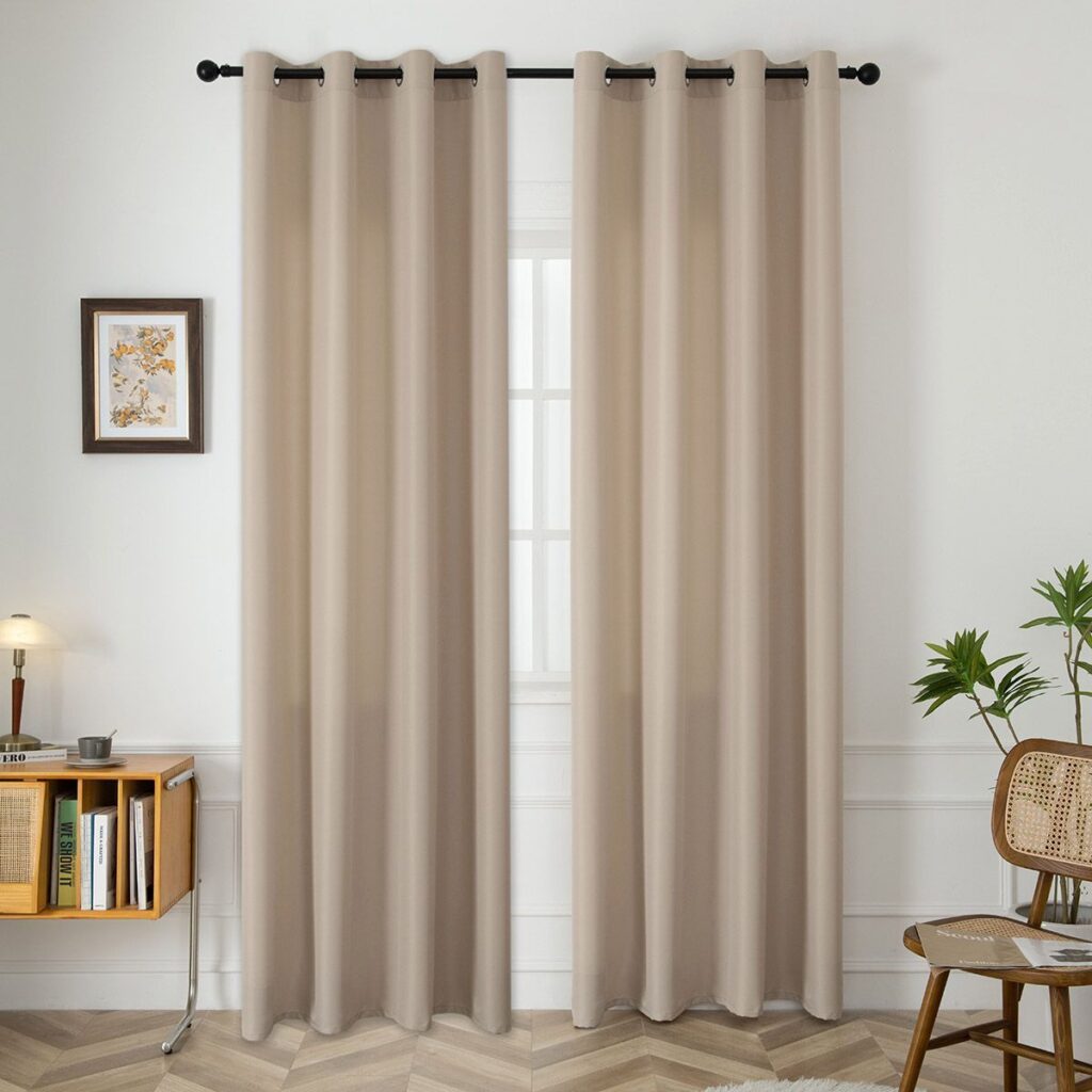 Beauty Home Ύφασμα κουρτίνας με το μέτρο μεσαίας σκίασης Effect Art 8443 Φ320 Άμμου