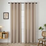Beauty Home Ύφασμα κουρτίνας με το μέτρο μεσαίας σκίασης Effect Art 8443 Φ320 Άμμου
