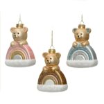 Beauty Home Στολίδι Rainbow Αρκουδάκι 11.3 x 8.3 x 13.5 cm