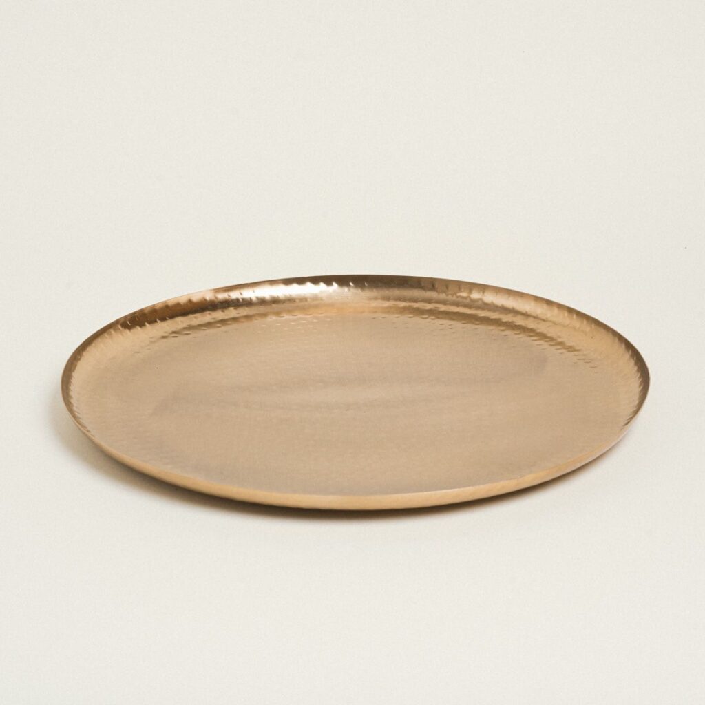 Beauty Home ΔΙΣΚΟΣ ΜΕΤΑΛΛΙΚΟΣ ΧΡΥΣΟΣ 45 cm