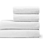 Beauty Home Πετσέτα Μπάνιου Ξενοδοχείου Smooth 500gsm plain Art Ε3007 100% Cotton 70x140 Λευκό