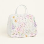Beauty Home ΤΣΑΝΤΑ ΧΕΙΡΟΣ 35x40x23cm ΠΟΠΛΙΝΑ ΑΝΘΗ ΣΕ ΛΙΛΑ ΑΠΟΧΡΩΣΕΙΣ