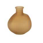 Beauty Home Γυάλινο Βάζο Assia Μπεζ 9