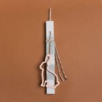 Beauty Home ΛΑΜΠΑΔΑ 33cm ΞΥΛΙΝΟ ΠΕΡΙΓΡΑΜΜΑ ΛΑΓΟΣ ΣΟΜΟΝ ΣΕ ΣΥΣΚΕΥΑΣΙΑ ΔΩΡΟΥ
