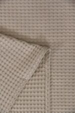 Κουβέρτα ΠΙΚΕ NAF NAF Cotton Waffle Pique Beige - Image 2