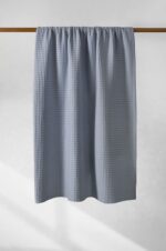 Κουβέρτα ΠΙΚΕ NAF NAF Cotton Waffle Pique Blue - Image 3