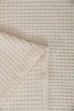Κουβέρτα ΠΙΚΕ NAF NAF Cotton Waffle Pique Cream - Image 2