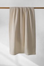 Κουβέρτα ΠΙΚΕ NAF NAF Cotton Waffle Pique Cream - Image 3