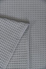 Κουβέρτα ΠΙΚΕ NAF NAF Cotton Waffle Pique Grey - Image 2