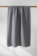 Κουβέρτα ΠΙΚΕ NAF NAF Cotton Waffle Pique Grey - Image 3
