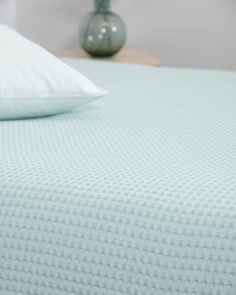 Κουβέρτα ΠΙΚΕ NAF NAF Cotton Waffle Pique Mint