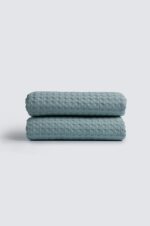 Κουβέρτα ΠΙΚΕ NAF NAF Cotton Waffle Pique Mint - Image 5