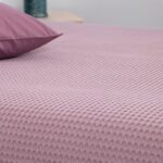 Κουβέρτα ΠΙΚΕ NAF NAF Cotton Waffle Pique Purple